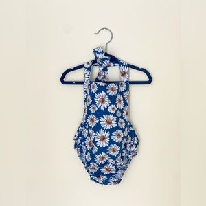 Baby Girl 6-9 Month Ruffle Butt Flower Romper